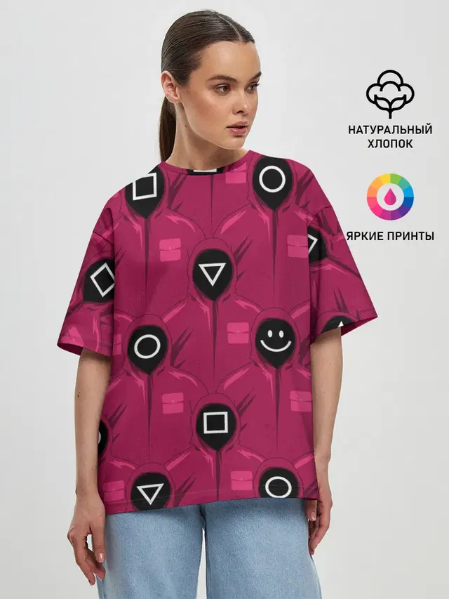 Женская футболка оверсайз