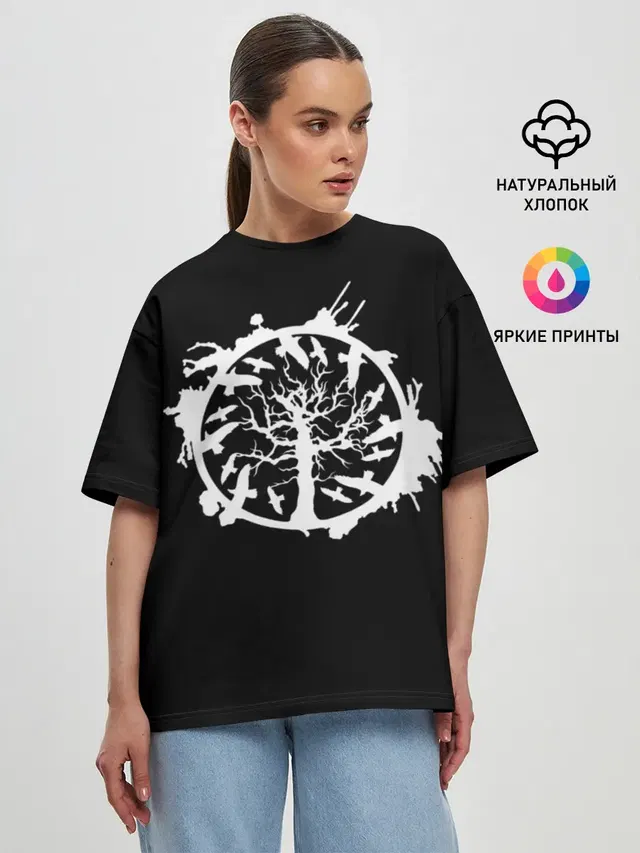 Женская футболка оверсайз