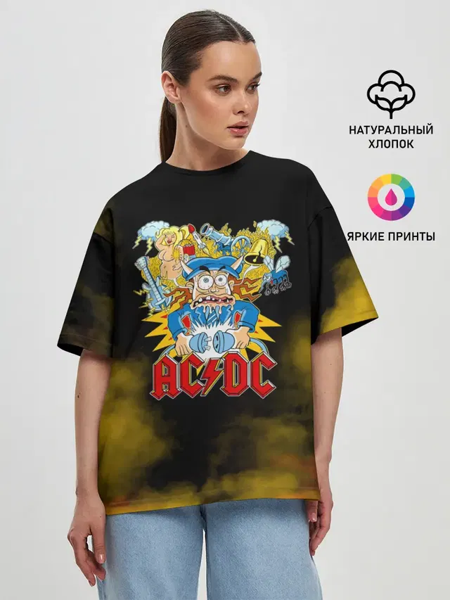 Женская футболка оверсайз