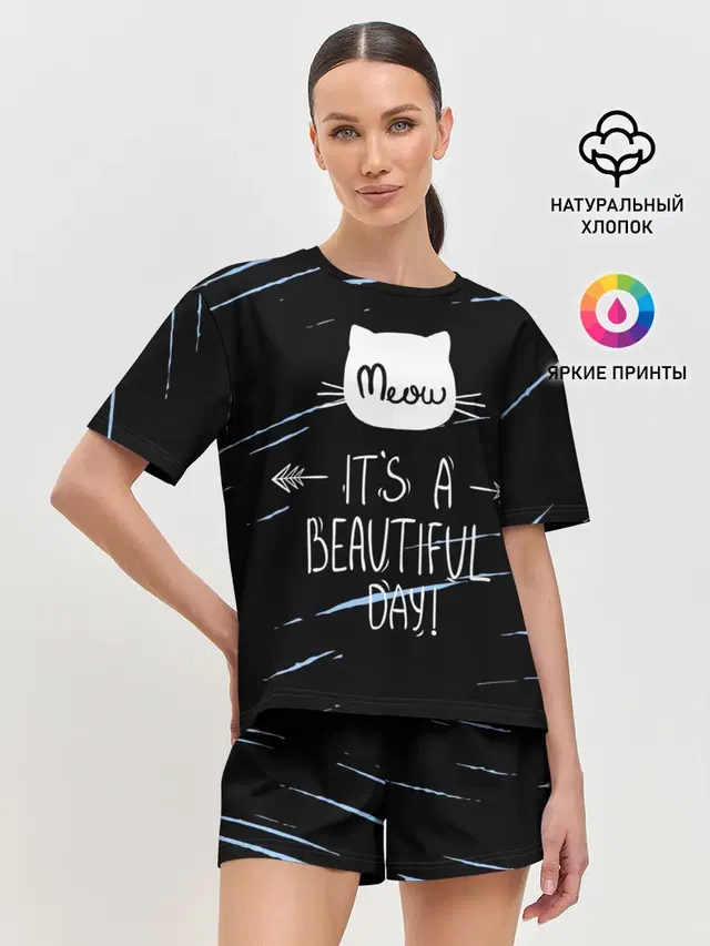 Женская пижама с шортами