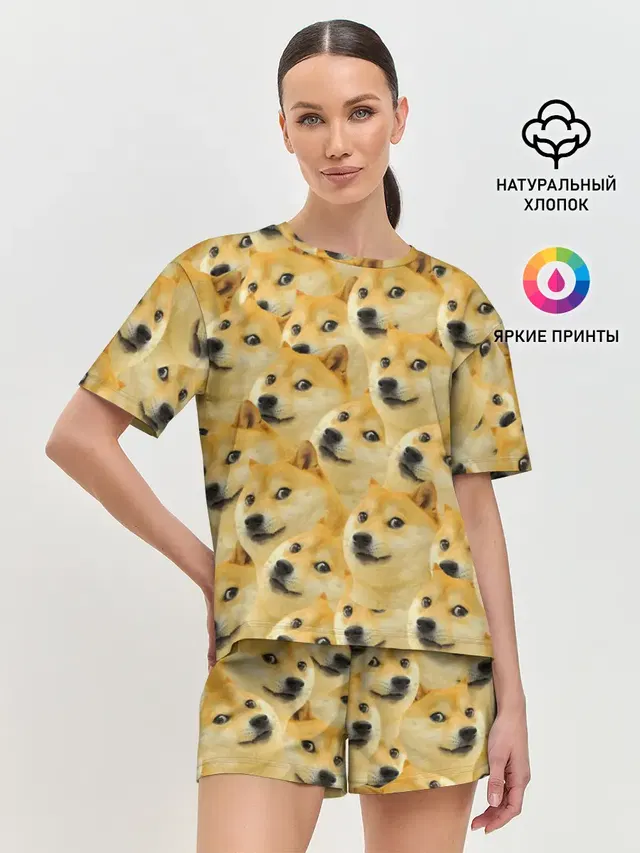 Женская пижама с шортами