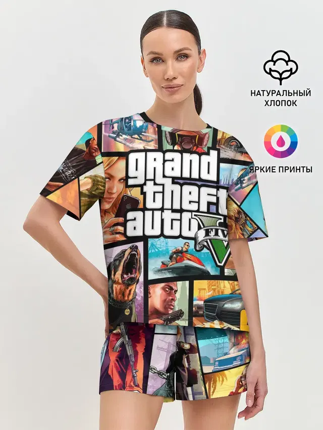 Женская пижама с шортами
