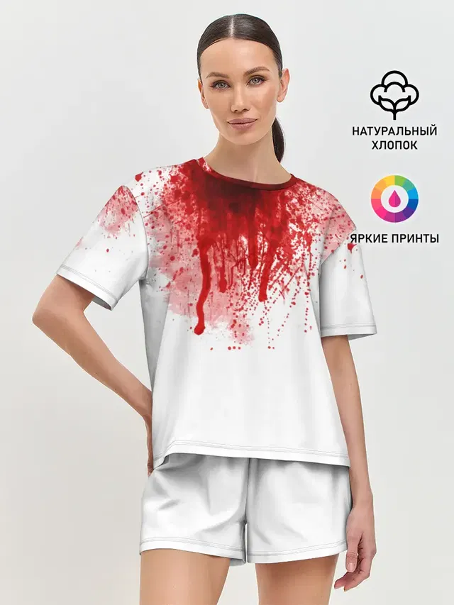 Женская пижама с шортами