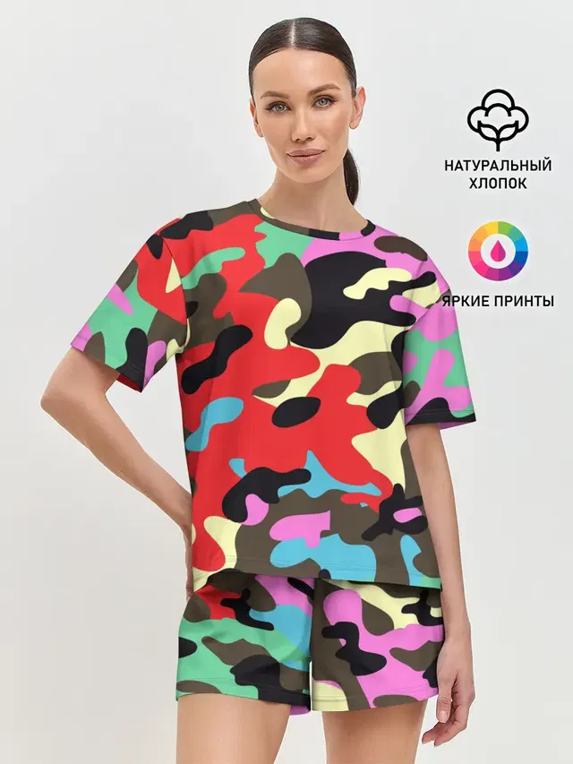Женская пижама с шортами