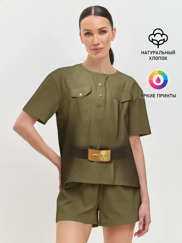 Женская пижама с шортами