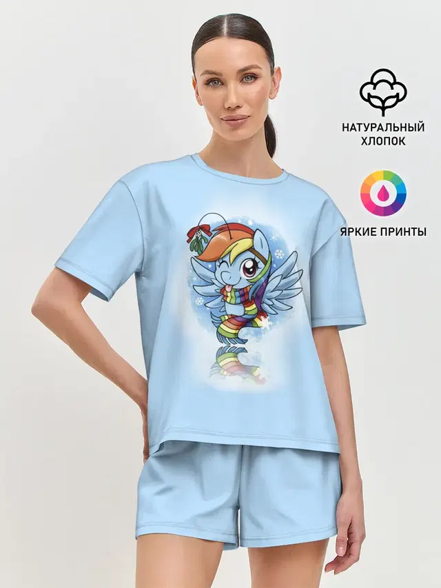 Женская пижама с шортами