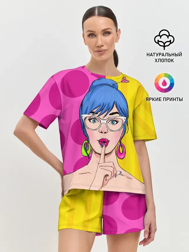 Женская пижама с шортами