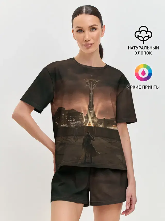 Женская пижама с шортами