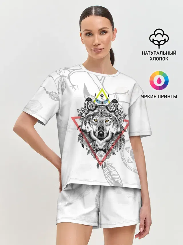 Женская пижама с шортами
