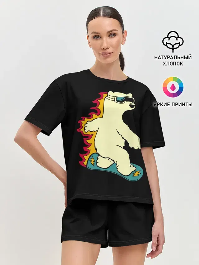 Женская пижама с шортами