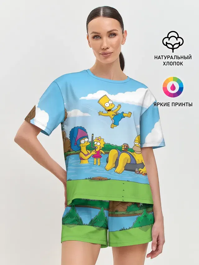 Женская пижама с шортами