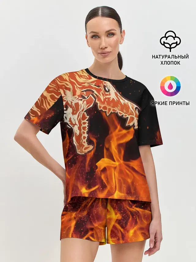 Женская пижама с шортами