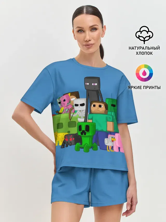 Женская пижама с шортами