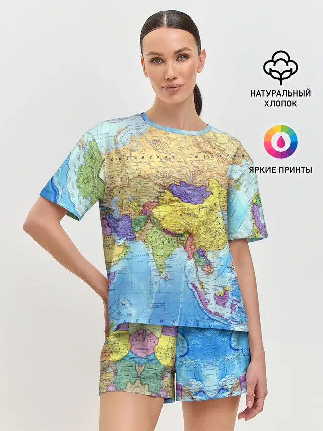 Женская пижама с шортами