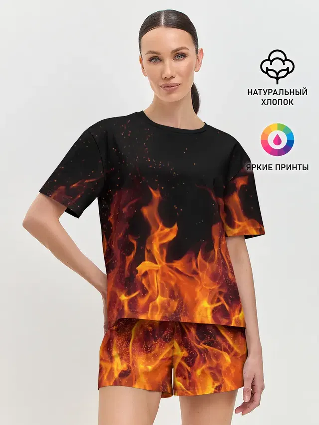 Женская пижама с шортами