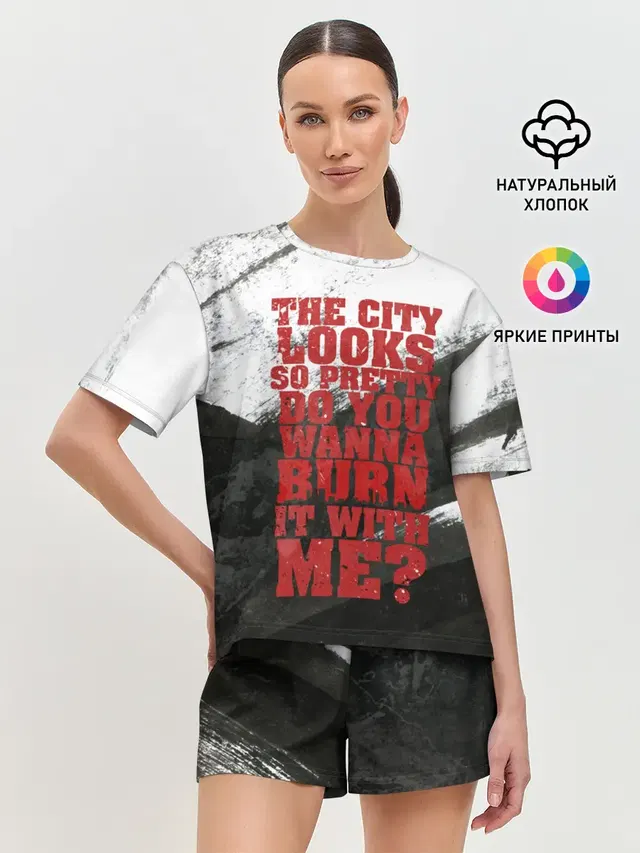 Женская пижама с шортами