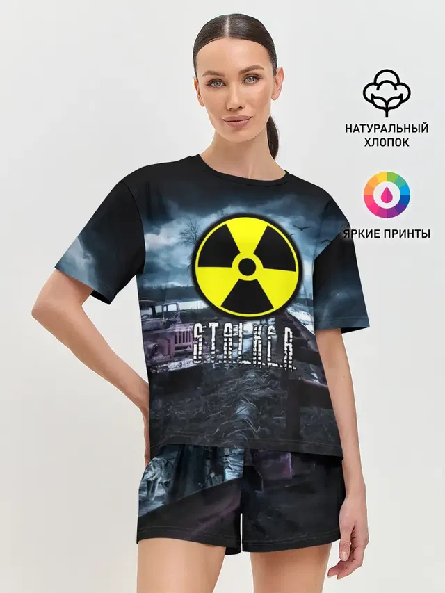 Женская пижама с шортами