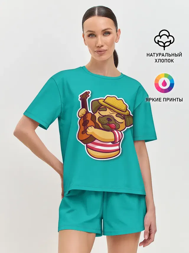 Женская пижама с шортами
