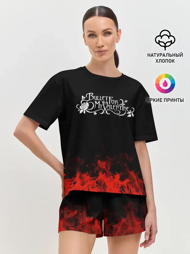 Женская пижама с шортами