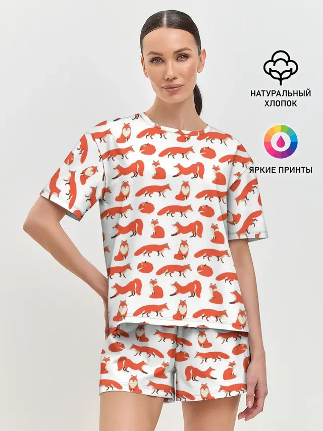 Женская пижама с шортами