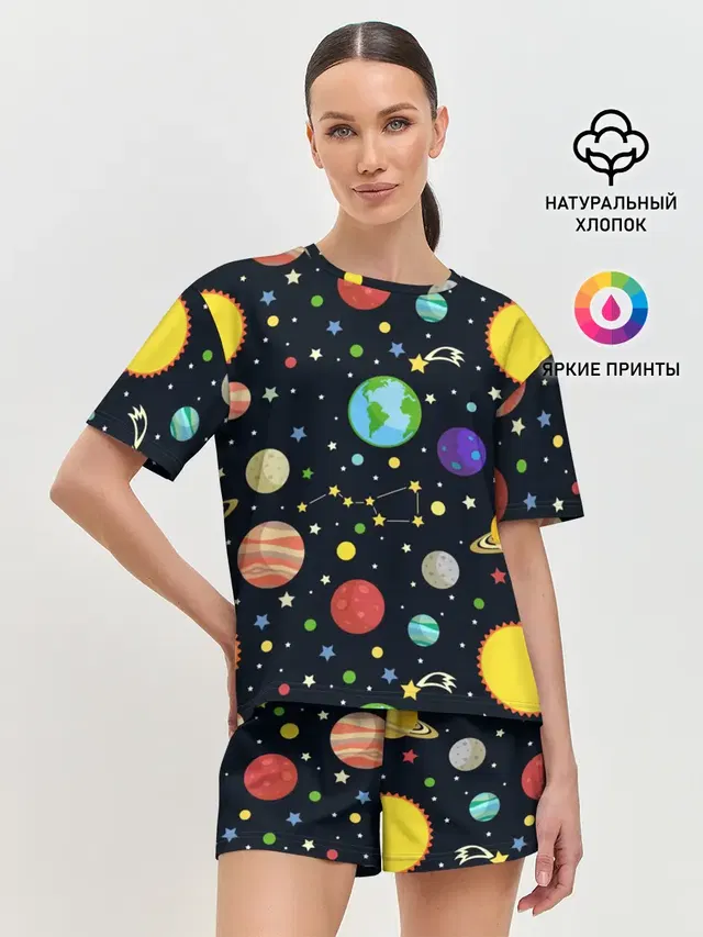 Женская пижама с шортами