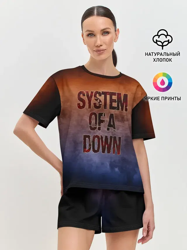 Женская пижама с шортами