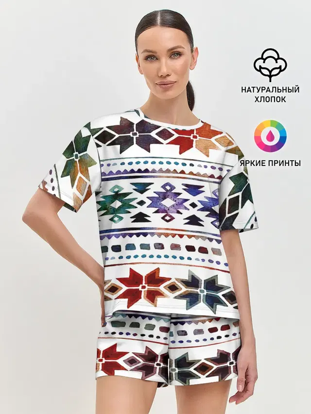 Снежинки акварель