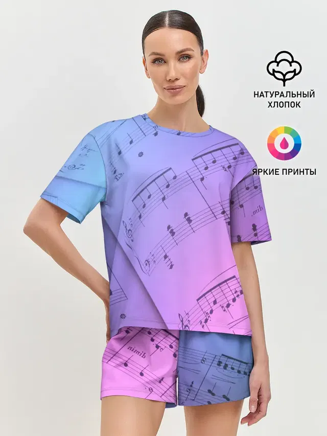 Женская пижама с шортами