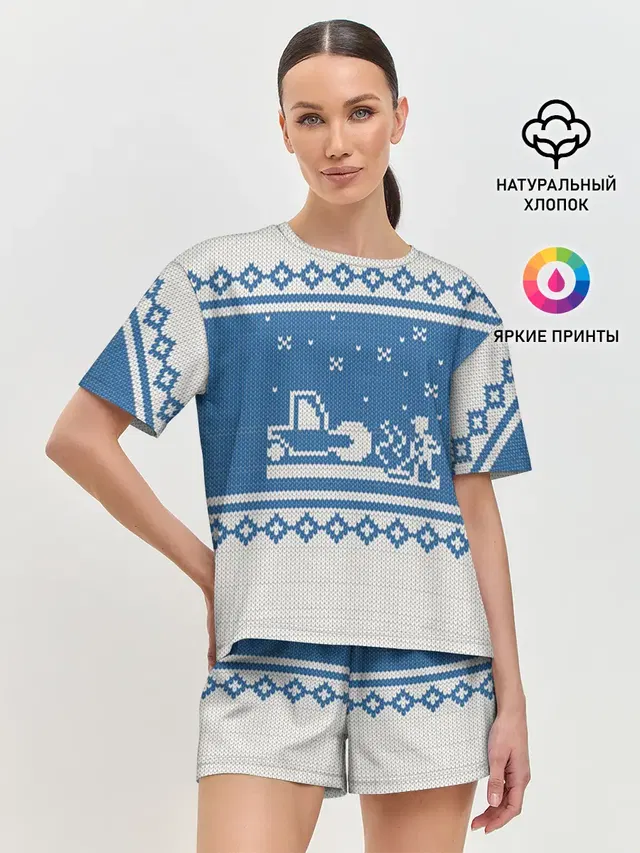 Женская пижама с шортами