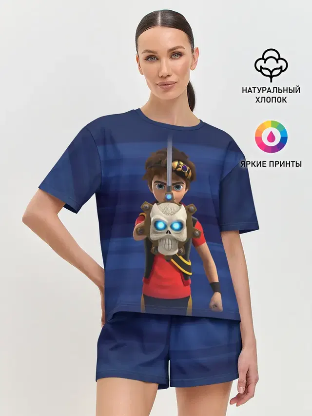 Женская пижама с шортами