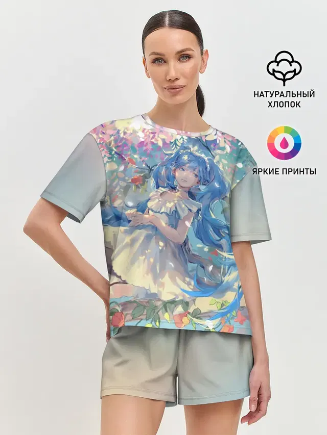 Женская пижама с шортами