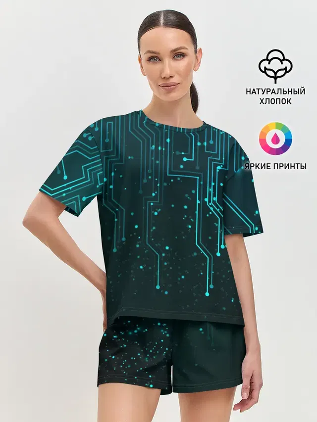Женская пижама с шортами