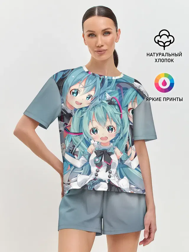 Женская пижама с шортами