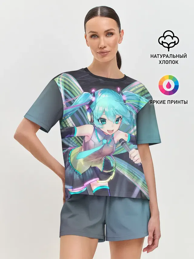 Женская пижама с шортами