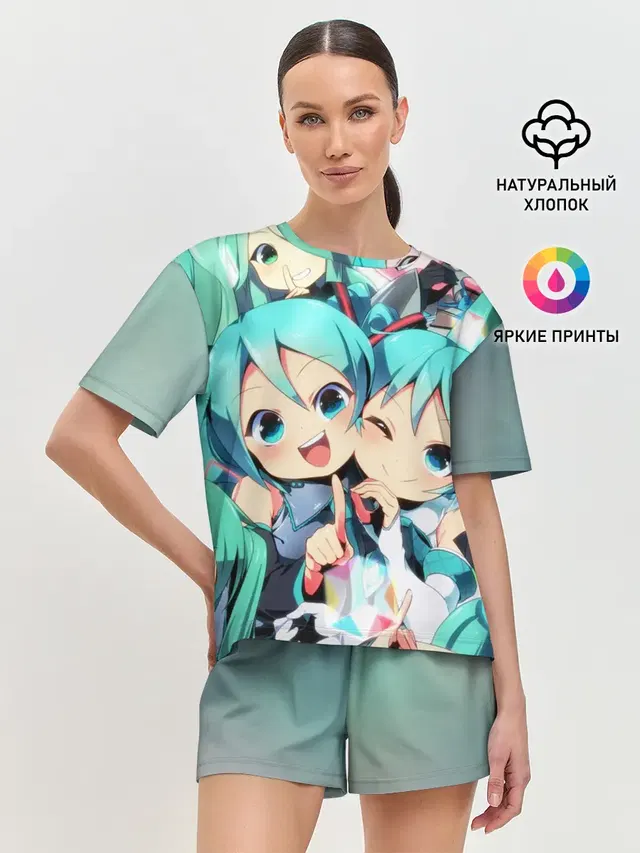 Женская пижама с шортами