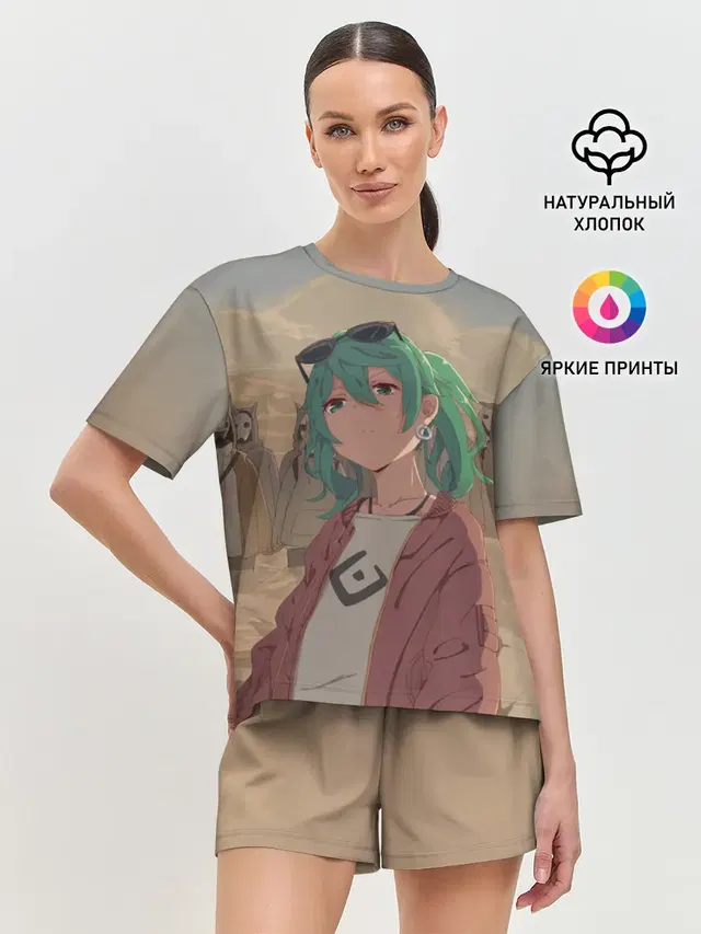 Женская пижама с шортами