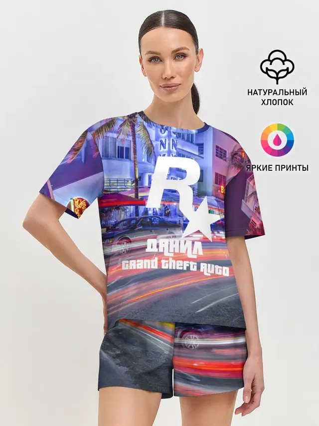 Женская пижама с шортами