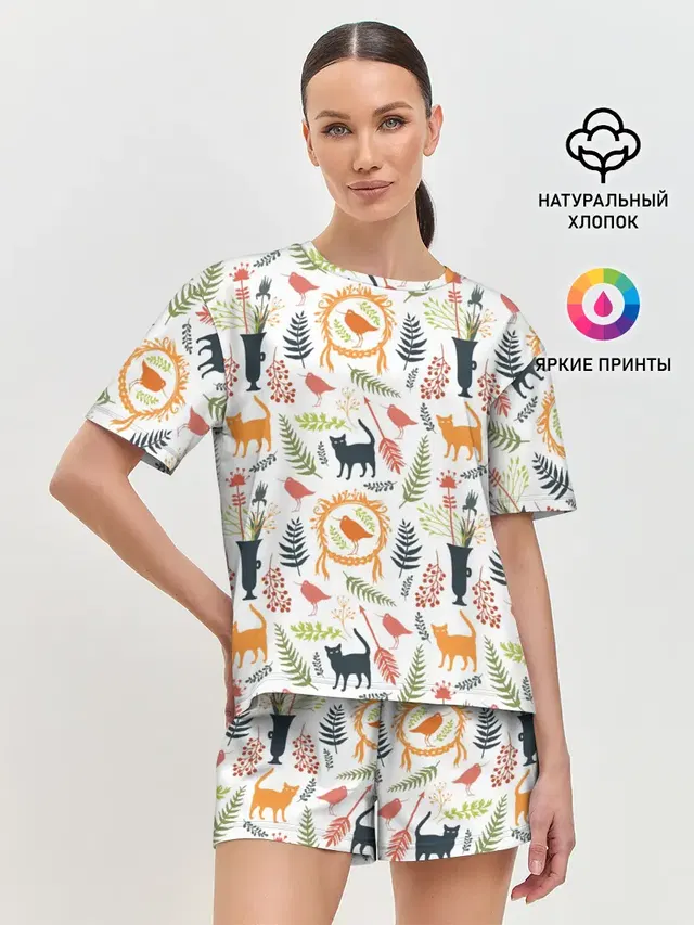 Женская пижама с шортами