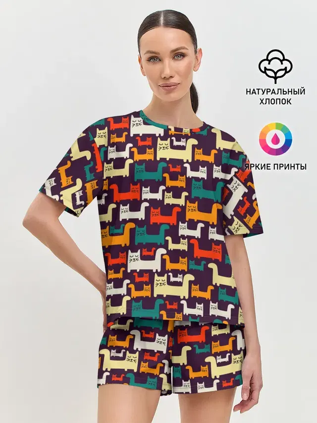 Женская пижама с шортами