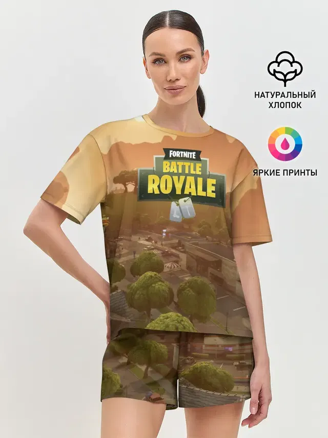 Женская пижама с шортами