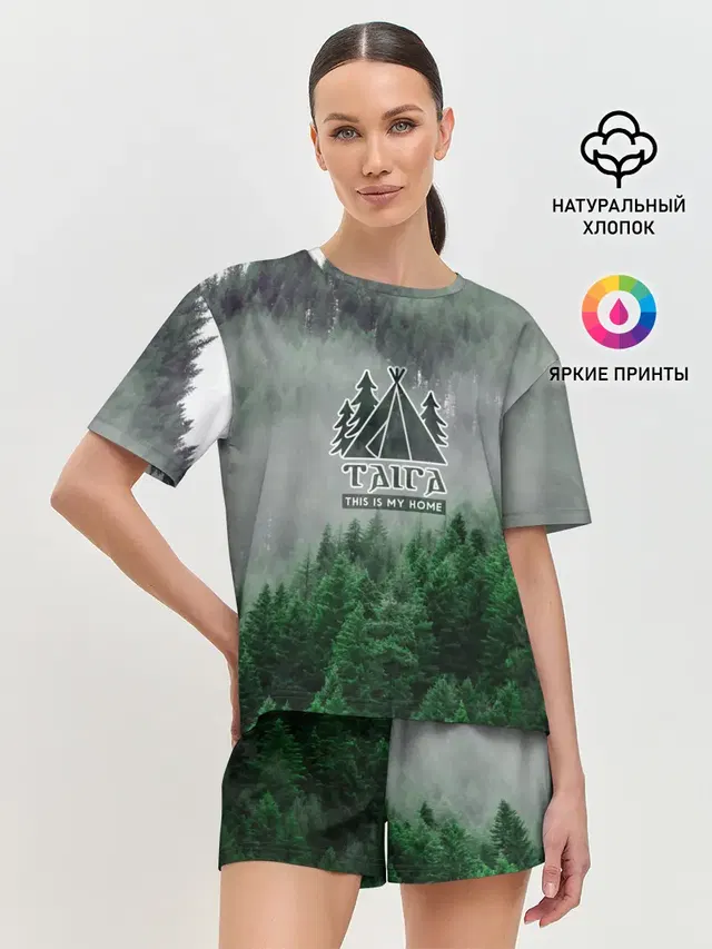 Женская пижама с шортами