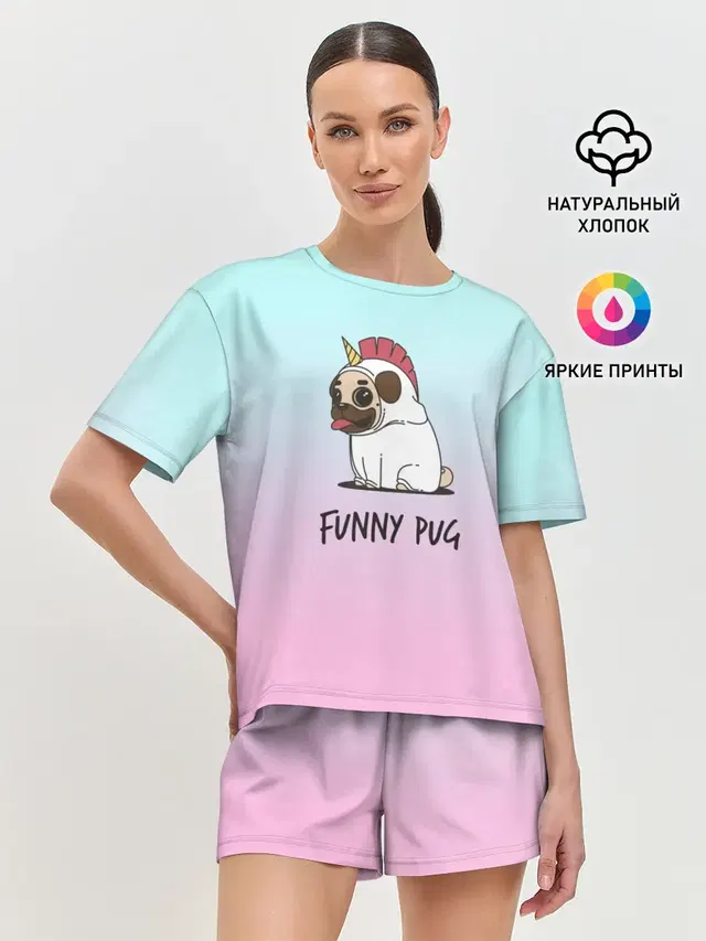 Женская пижама с шортами