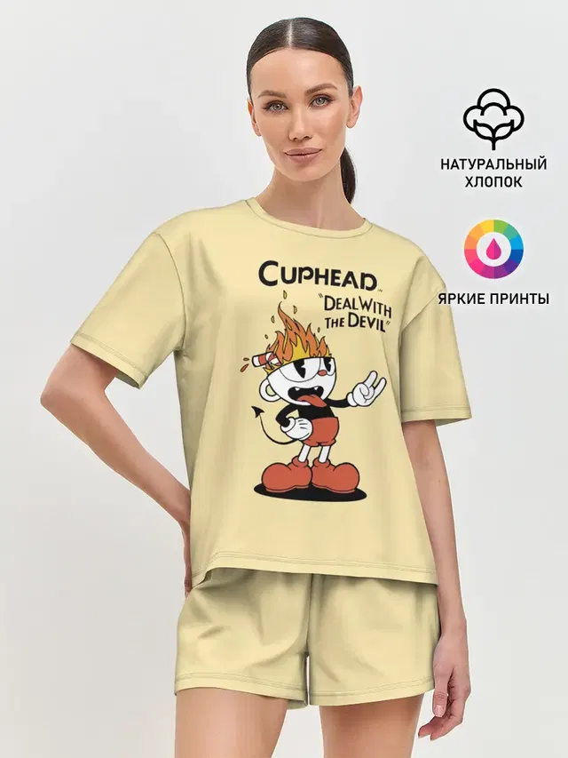 Женская пижама с шортами