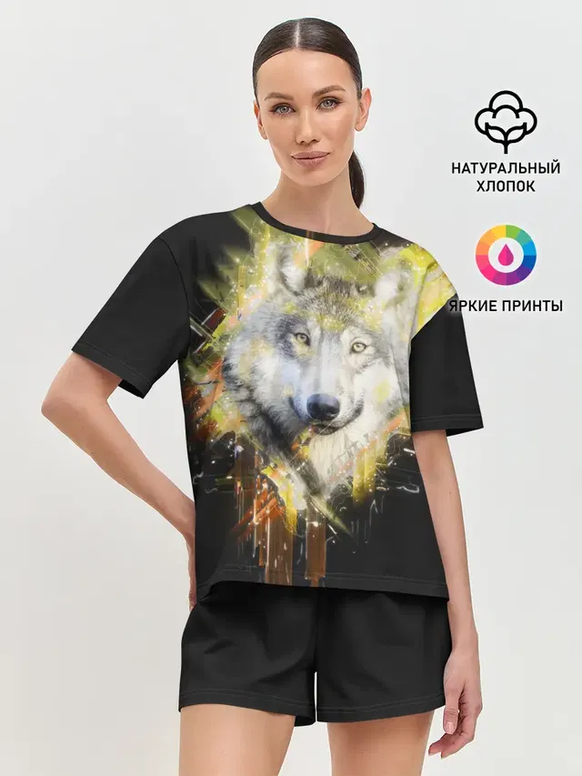 Женская пижама с шортами