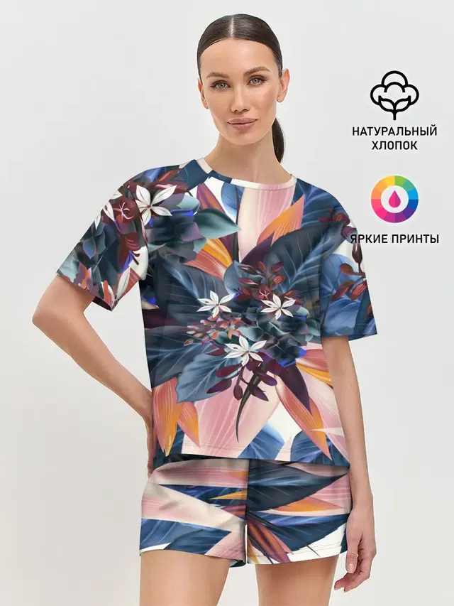 Женская пижама с шортами