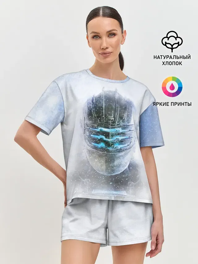 Женская пижама с шортами с принтом «Dead Space»
