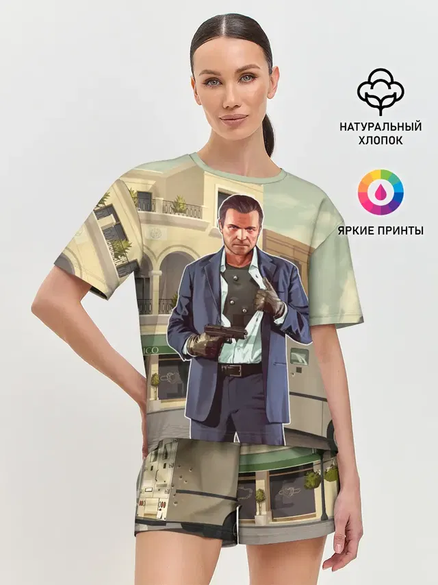 Женская пижама с шортами