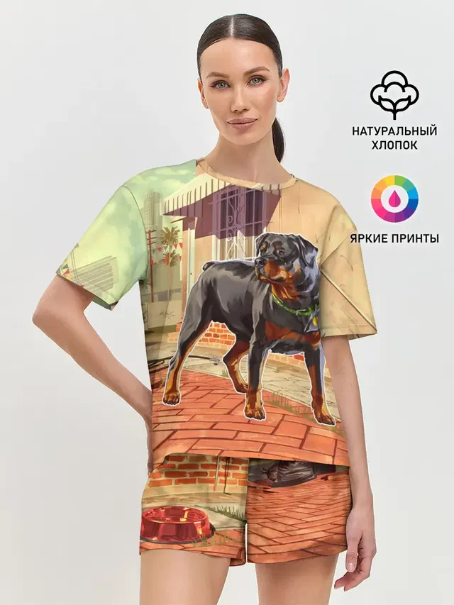 Женская пижама с шортами