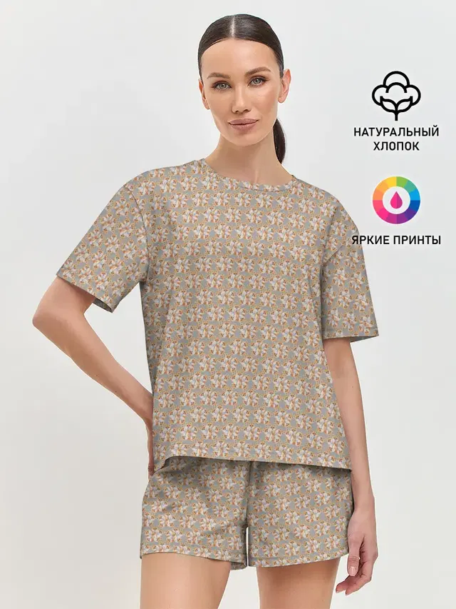 Женская пижама с шортами