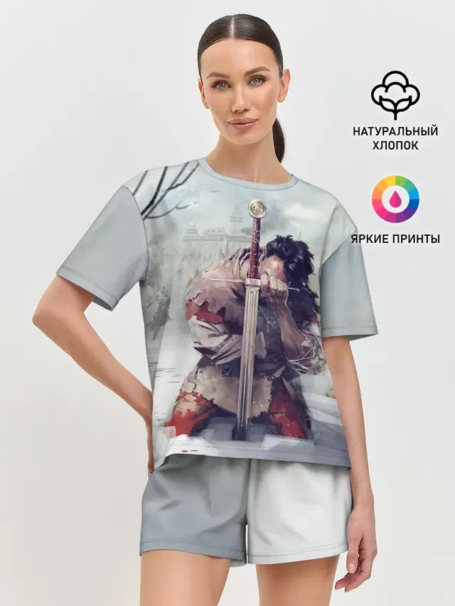 Женская пижама с шортами